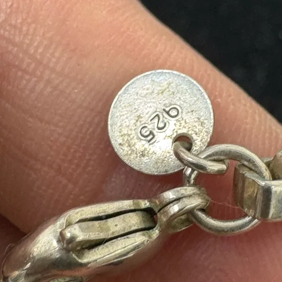 2000s Tiffany and Co Sterling Silver Venetian Box Chain Link Necklace 18 Chain